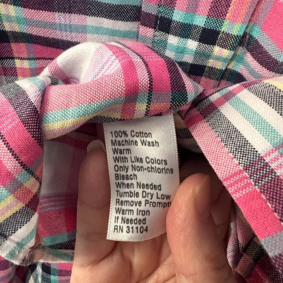 Saddlebred vintage oxford plaid shirt  mens size XXL 100%‎ cotton - Picture 4 of 4